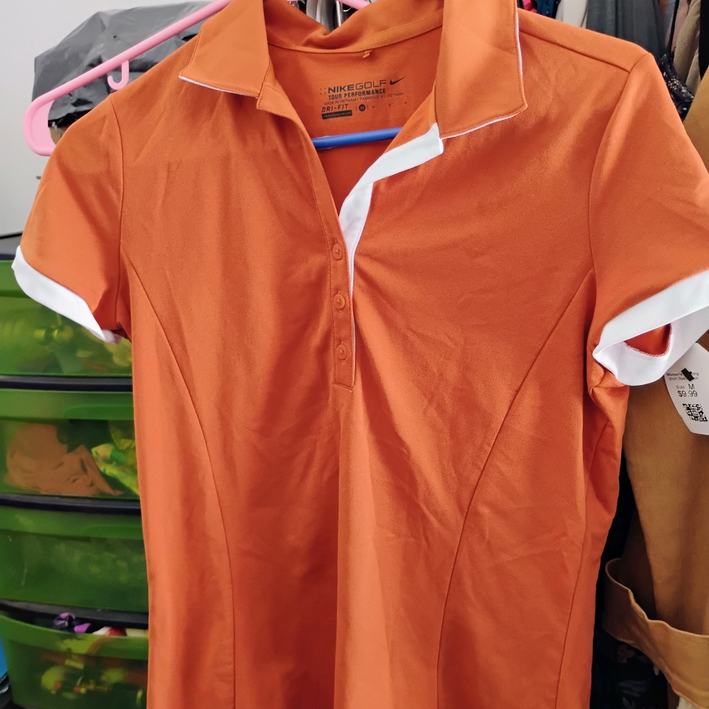 Nike Golf Dri-FIT Orange Polo